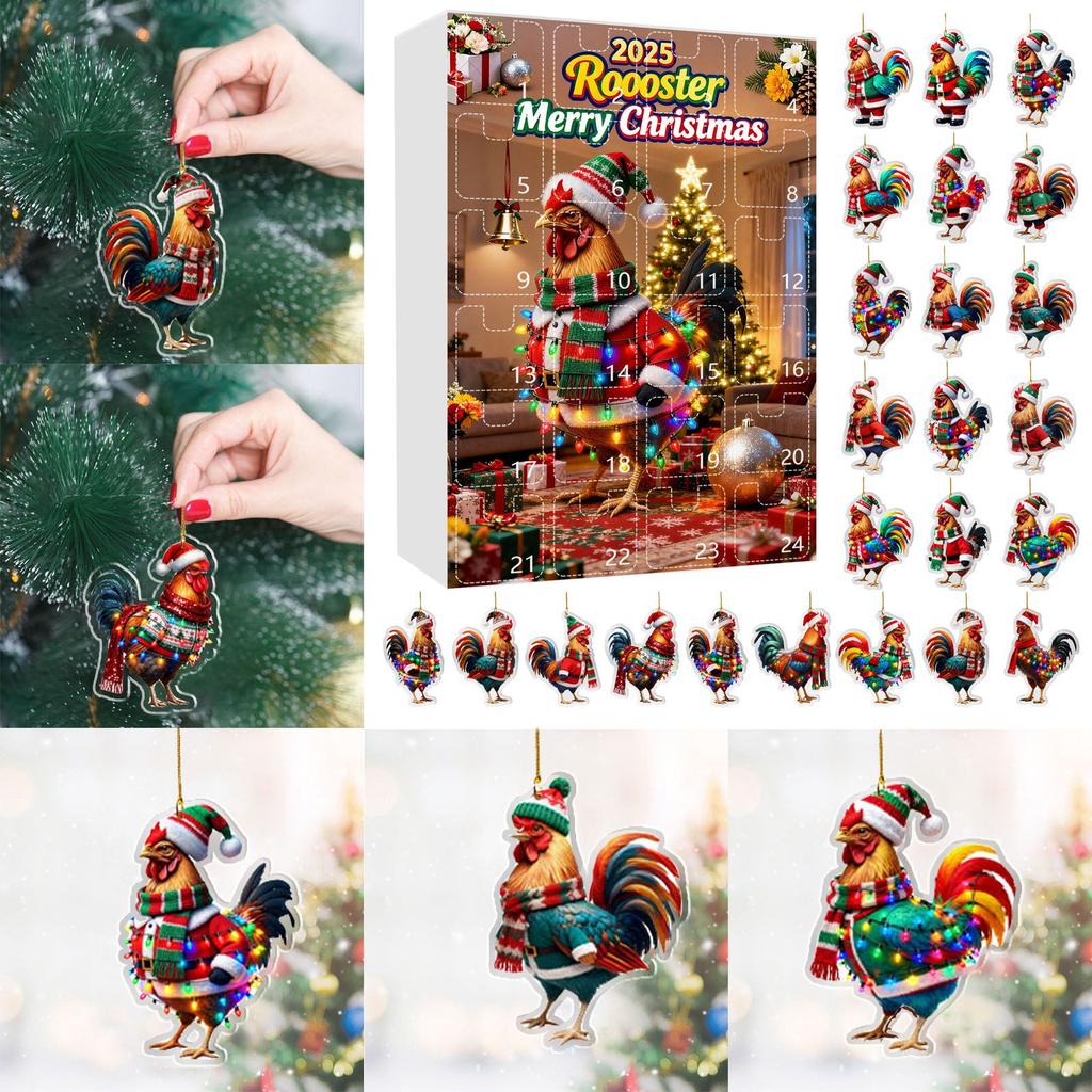 Decor Acrilic pentru Casă Calendar de Advent de Sărbători Calendar de Advent Colecționabile Set Gnom Fantezist 2D Colecționabile Decor Acasă Comemorativ