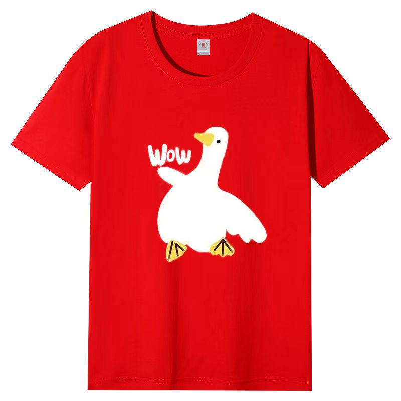 Damen Sommer Beliebtes Kurzarm-T-Shirt Baumwolle Atmungsaktiv Lockeres Oberteil Bedrucktes T-Shirt Lässig