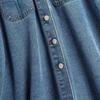Kjol av vår-sommartyp Dammode Jeanskjol PLUS SIZE