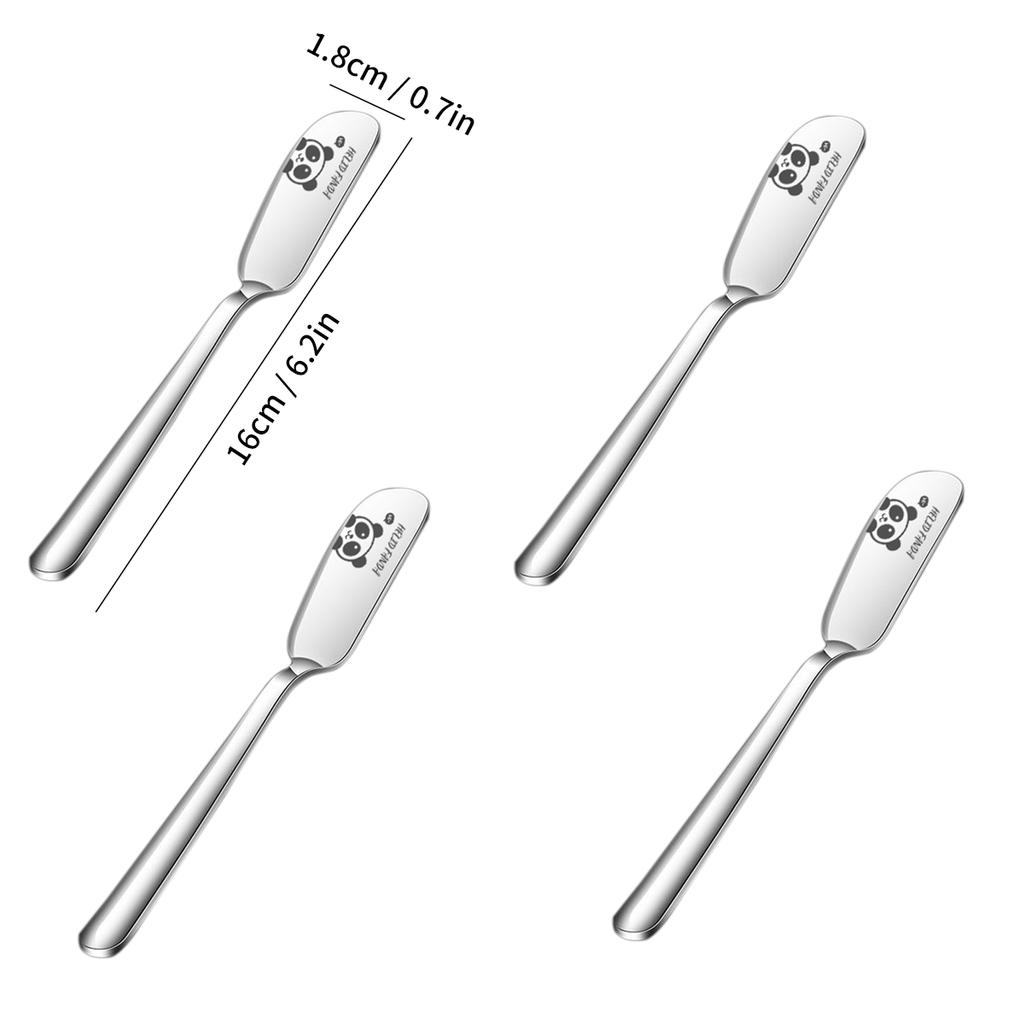 2/4PCS 304 Stainless Steel Butter Knife Long Handle Cheese Cutter Bread Toast Wipe Cream Cutlery Jam Spreader Kitchen Gadgets