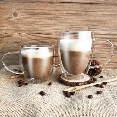 250/350/450ML 2pcs Double Layered Glass Coffee Cups Milk Cup Juice Scented Tea Afternoon Tea Can Given A Gift for Home Drinkware