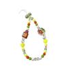 Colorful Beaded Chain Keychain Lanyard for Phone Case & Camera - Women's Trendy Accessory.