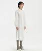 Youth Side-Slit Shirt Dress - White