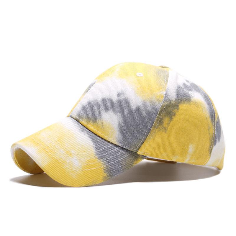 New tie-dye baseball cap men's and women's fashion trend cap spring and summer outdoor leisure visor