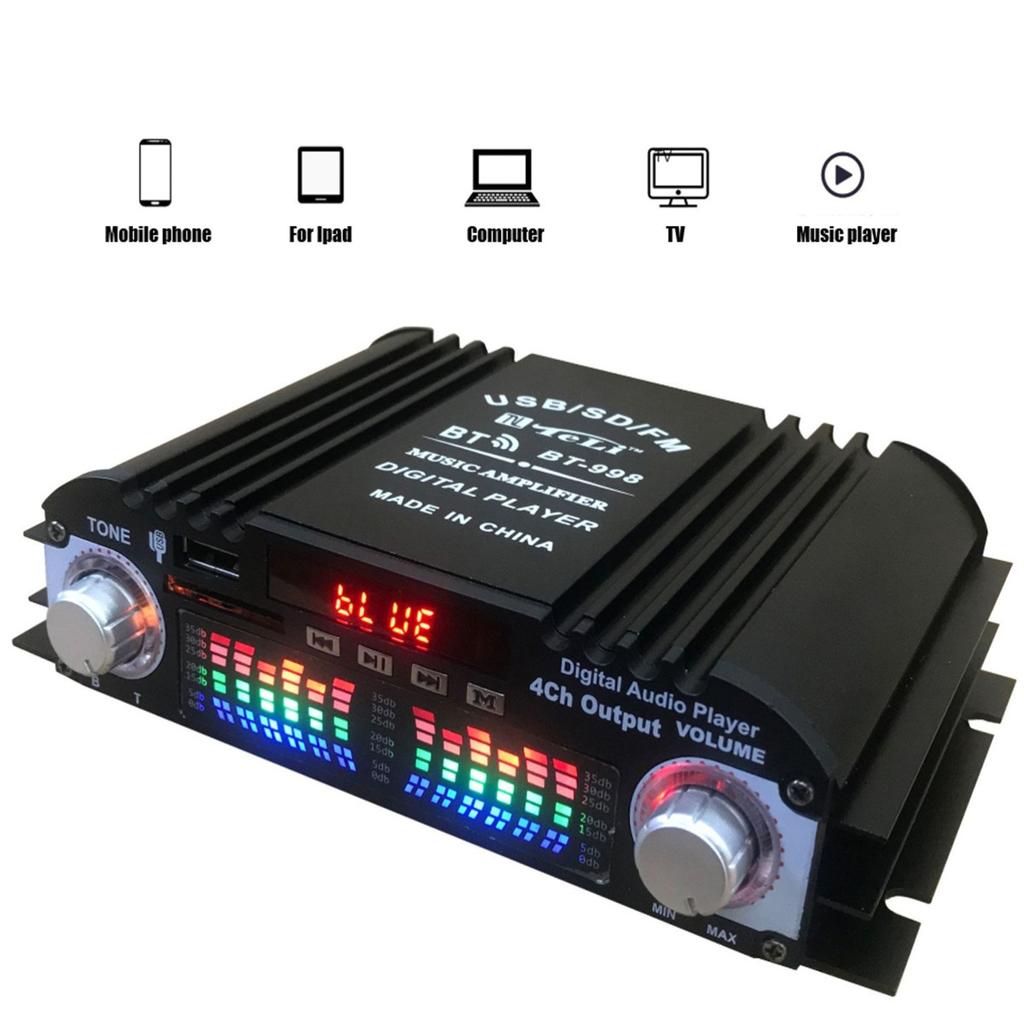 Car Mini Amplifier Bluetooth Audio Power Amplifier Small Power