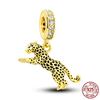 Fit Charms Fororiginal Bracelets Animal Series Flower Rabbit Holding Heart 100%Copper Jewelry Making For Women Gift