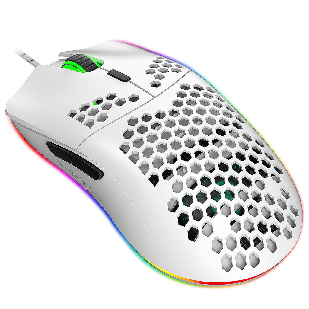 Cave Mouse RGB Luminous Macro Programming Game Mouse With 6 Buttons To Turn Off Lights, Supports Various Wired Mice