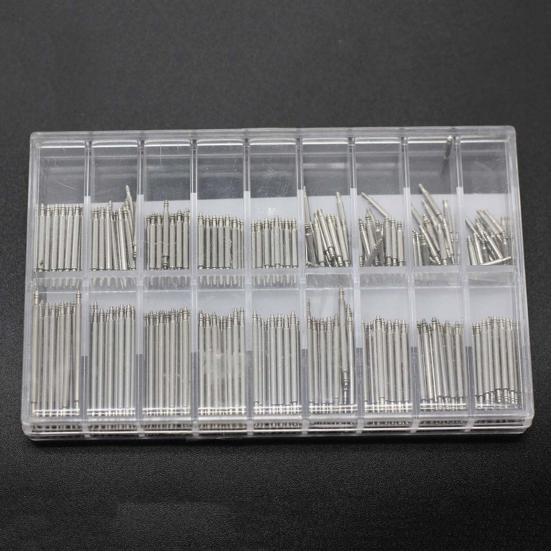 360Pcs 8mm - 25mm Stainless Steel Watch Band Spring Bars Strap Link Pins Tool