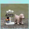Resin Cartoon Dog Succulent Pot With Signpost For Gift And Collection