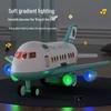 Extra Large Children's Inertial Airplane Toy Set with Lights and Music