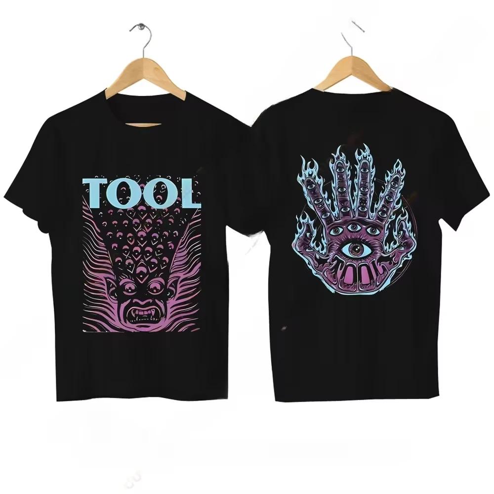 Streetwear Tool Band Metal Music T-Shirt for Men High Quality Clothing Hip Hop Band Tee Retro unisex Top Oversized Free Shipping