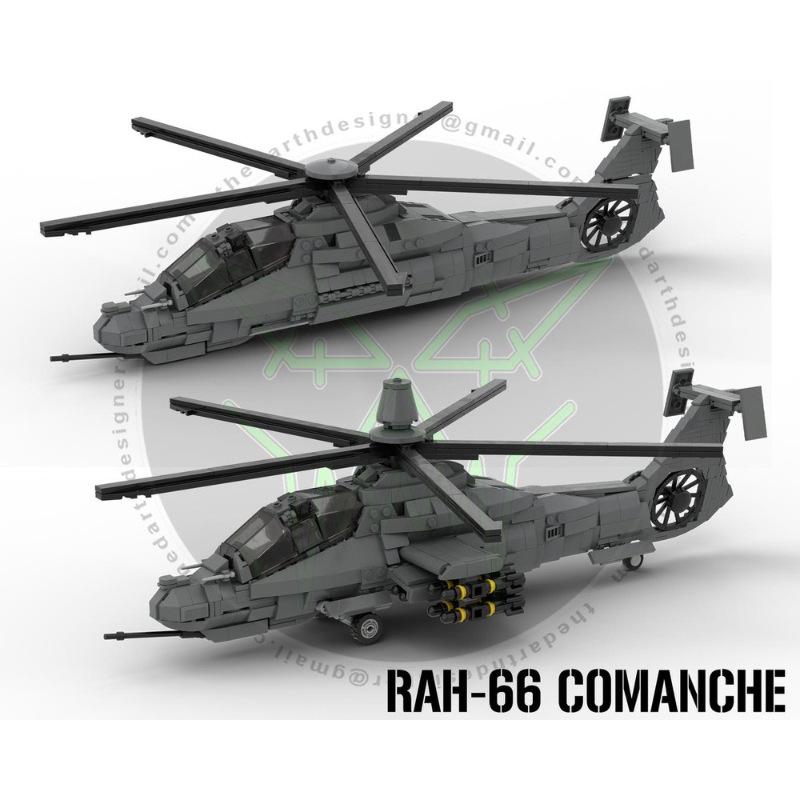 Platinum Brick BOBlock Comanche Armed Reconnaissance Helicopter MOC-208482-2RAH-66