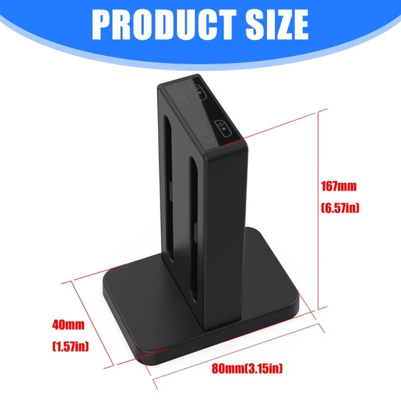Type C Charging Station 4-Docking Port for NS2 Controllers Fast Charging Safety Protections Compact Design