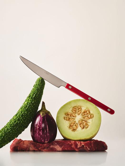 CHER Parve Cutlery Dinner Knife_16 Colors Single 1P_Burgundy