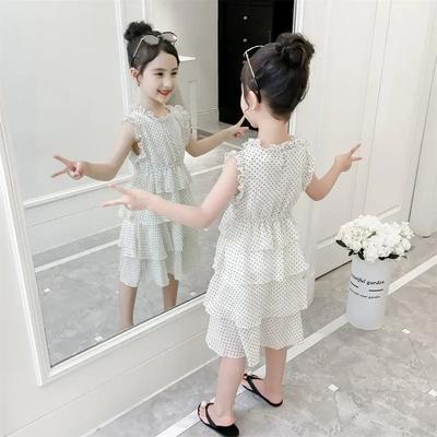 Sommer Baby Mädchen Kinder Kleider Kinder Prinzessin Blumendruck Weste Kleid Kleines Mädchen Casual Kostüm