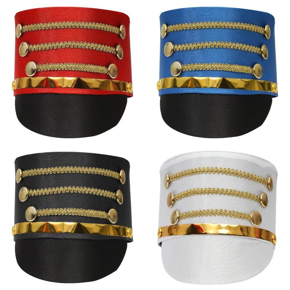 Cosplay Show Drum Major Master Hats Hat-nutcrackers Soldier Top Cap  Costume Accessories