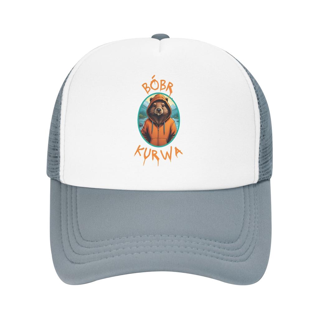 Bóbr Kurwa, The Polish Beaver  Mesh Sun Hats  Hiking Fishing Sun-Proof Baseball Caps Men Adult Streetwear Design Hip Hop Hats