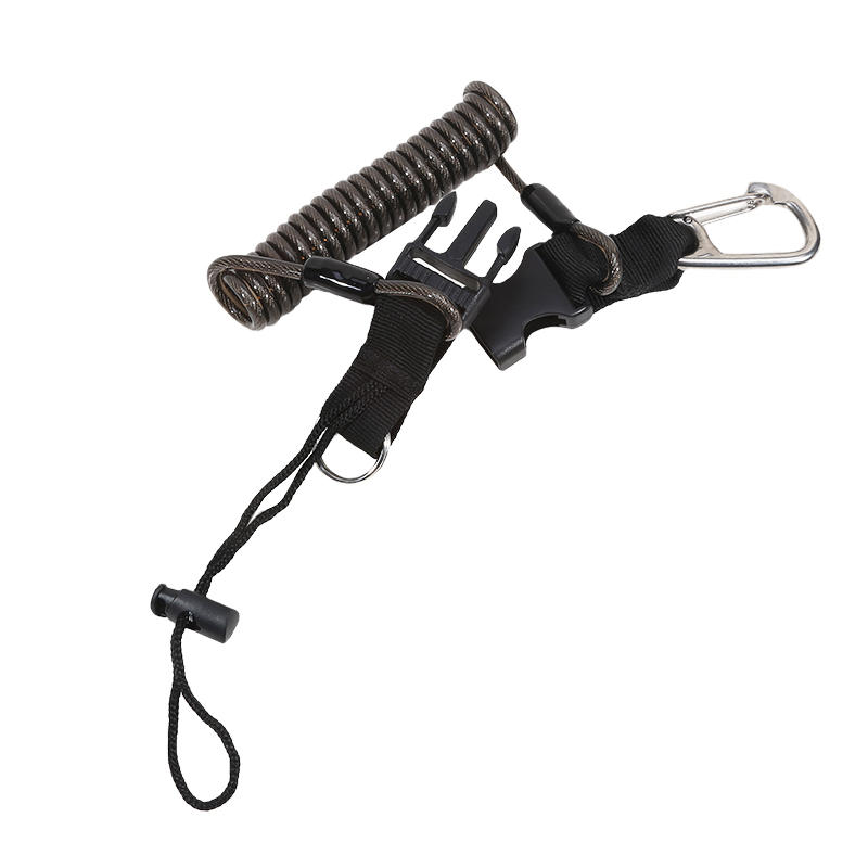 Diving Camera Anti Loss Rope Stainless Steel Hanging Spring Rope Gopro Sports Camera Lanyard Flashlight Ropes For Camera