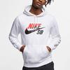Nike Sb Ikona Gradient Logo Skateboarding Mikina Pánske Vrchné diely Biela BV6751-100