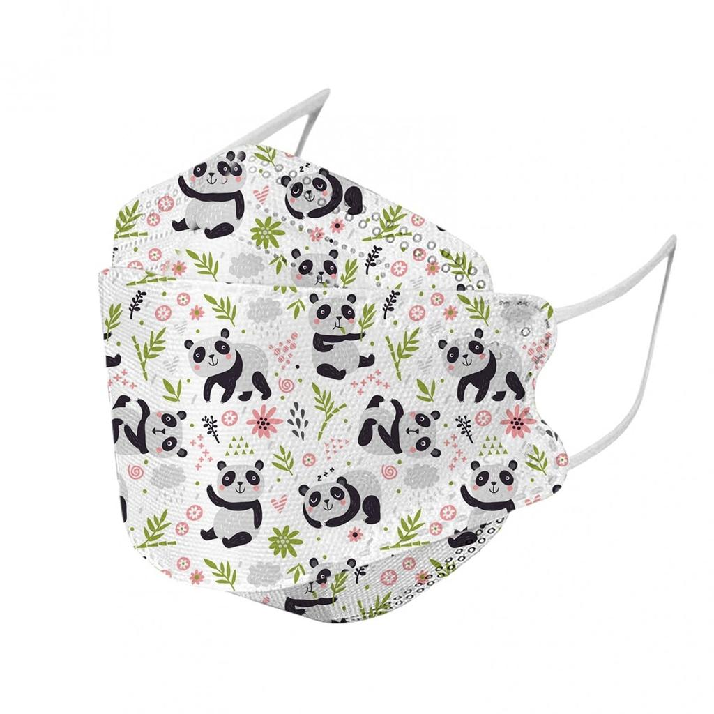 50Pcs Kids Disposable Face_Masks With 3D Designs 4-Ply Cute Printed Breathable Face_Mask