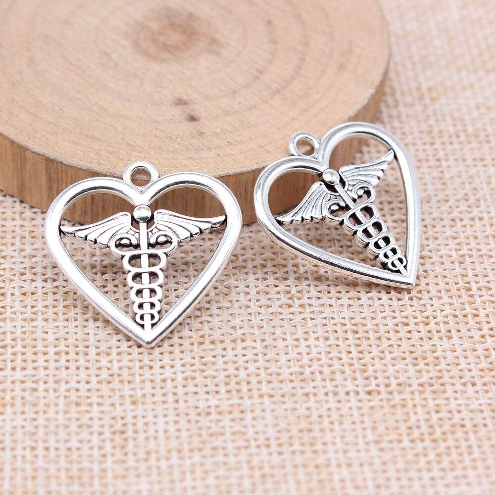 Satın alın Charms Craft Pendant Necklac Medical Scepter Heart Charms