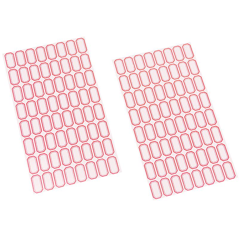 10Sheets/Pack Label Paper Self-Adhesive Stickers Name Note Price Tag Bar Sticker