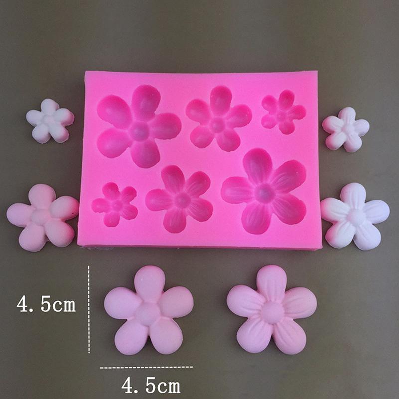 Blumen Kirschblüten Silikonformen DIY Fondant Kuchen Dekorationswerkzeuge Harz Ton Schokoladenformen Küchen Backform