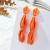 Pinkdudu Fashion 6 Color Slender Tassel Petal Drop Earrings Creative Light Luxurious Flower Earring for Women Jewelry PD1548