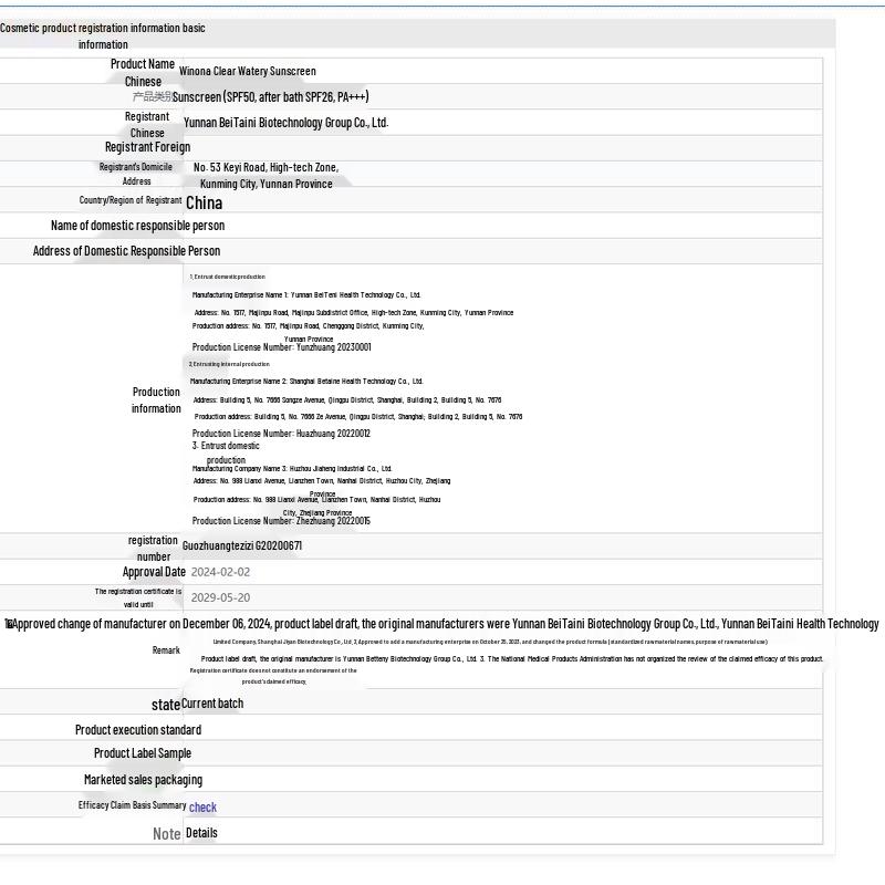 Winona Clear Hydrating Sunscreen Lotion