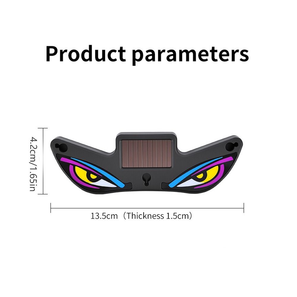 Wireless Solar Demon Eye Light Solar Powered Vehicle Signal Lights  Car Interior