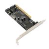PCI to 4 Port SATA Card 4 Independent Serial ATA Channels 1.5Gbps Transfer PCI SATA Controller for