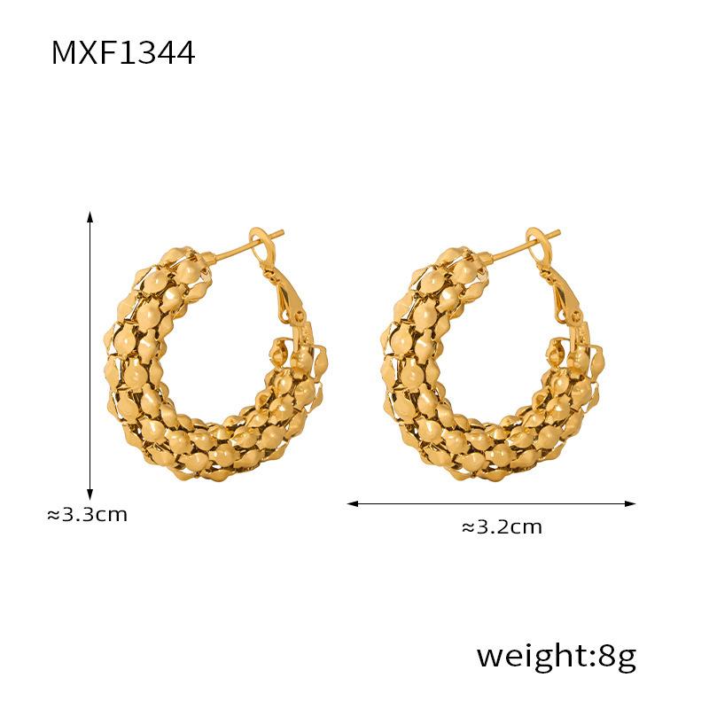 

Серьги из интернет-магазина, Серьги, Цепочка-коробка, Застежка-пряжка из титановой стали C-типа с золотым покрытием, Персонализированные серьги-гвоздики с защитой от выцветания, Для женщин