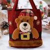 Weihnachtsgeschenktüte Leinenstoff Süßigkeiten Handtasche Heiligabend Apfel Aufbewahrungstasche Weihnachtstasche für Feiertagsgeschenke Partygeschenke