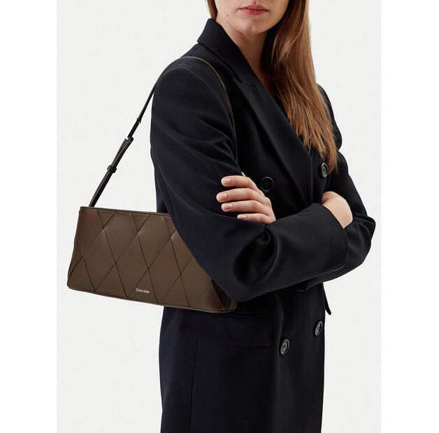 Bag Calvin Klein Calvin Klein Ck Woven Elongated Shoulder Bag K60K612992 Brown