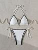 1011 New Black Edge Swimsuit Strap-up Sexy Seaside Beach Swimsuit Women's Bikini