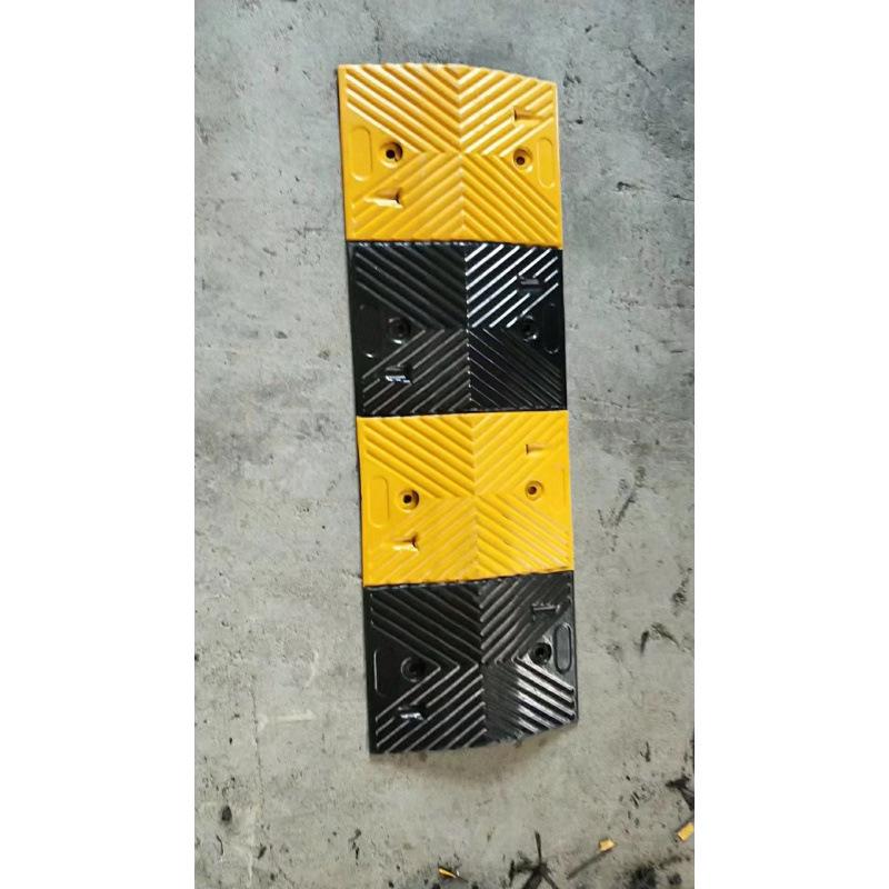 Rubber Speed Bump: Door, Road, Groove, Ramp Mat - Parking Wheel Stopper with Shock Absorption.
