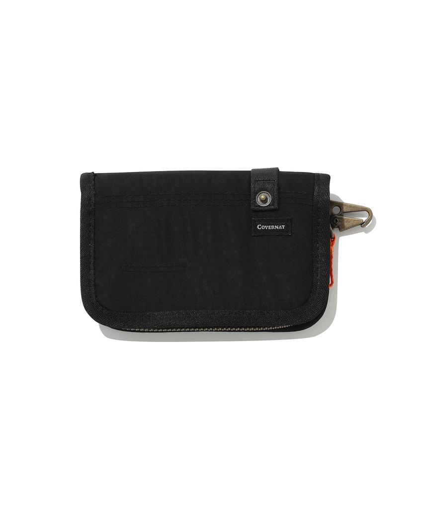 Covernat Vintage Nylon Card Wallet Black