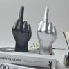 Resin Ornaments Of Middle Finger Statue Upright Middle Finger Arts Crafts Desktop Gesture Figurine Sculpture Living Room Dec