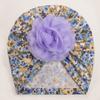 New Children's Flower Creative Printing Hat, Summer Thin Cute Soft Baby Hat, Baby Headscarf