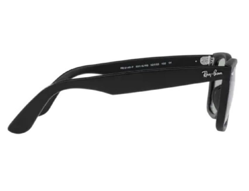 Ray-Ban Wayfarer RB2140F 601SR5 Matte Black / Light Grey 52