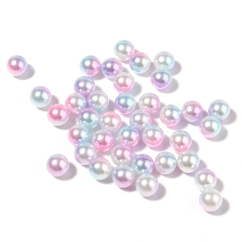 50-1000pcs/Lot 9 Colors No Hole Gradient Mermaid Imitation Pearls Beads Plastic Spacer Bead For DIY Jewelry Making Accessories
