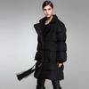 Europe, America, autumn and winter new thickened loose fringed women's clothing white duck down jacket women's medium and long one