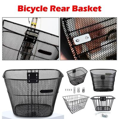 Fixed Durable Mountain Bike Basket Bike Rear Basket  Children's Folding Bike Accessories