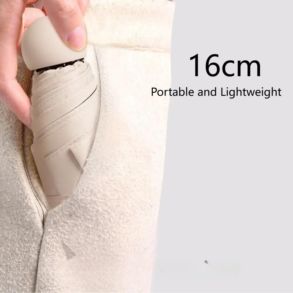 UPF50+ Sun Rain Umbrella Vinyl Travel Accessoreis New Pocket Parasol  for Outdoor