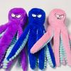 Dog Plush Octopus Toy Interactive Chew Toy Bite Resistant Sound Puppy Squeaky Octopus Rattle Pet Supplies