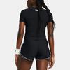 Under Armour HeatGear® OG Logo Print Crew Neck Slim Fit Short Sleeve T-Shirt Women Tops Black 1387562-001