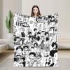 Haikyuu Manga Collage Blankets Velvet All Season Anime Breathable Super Warm Throw Blanket for Home Outdoor Bedding Throws