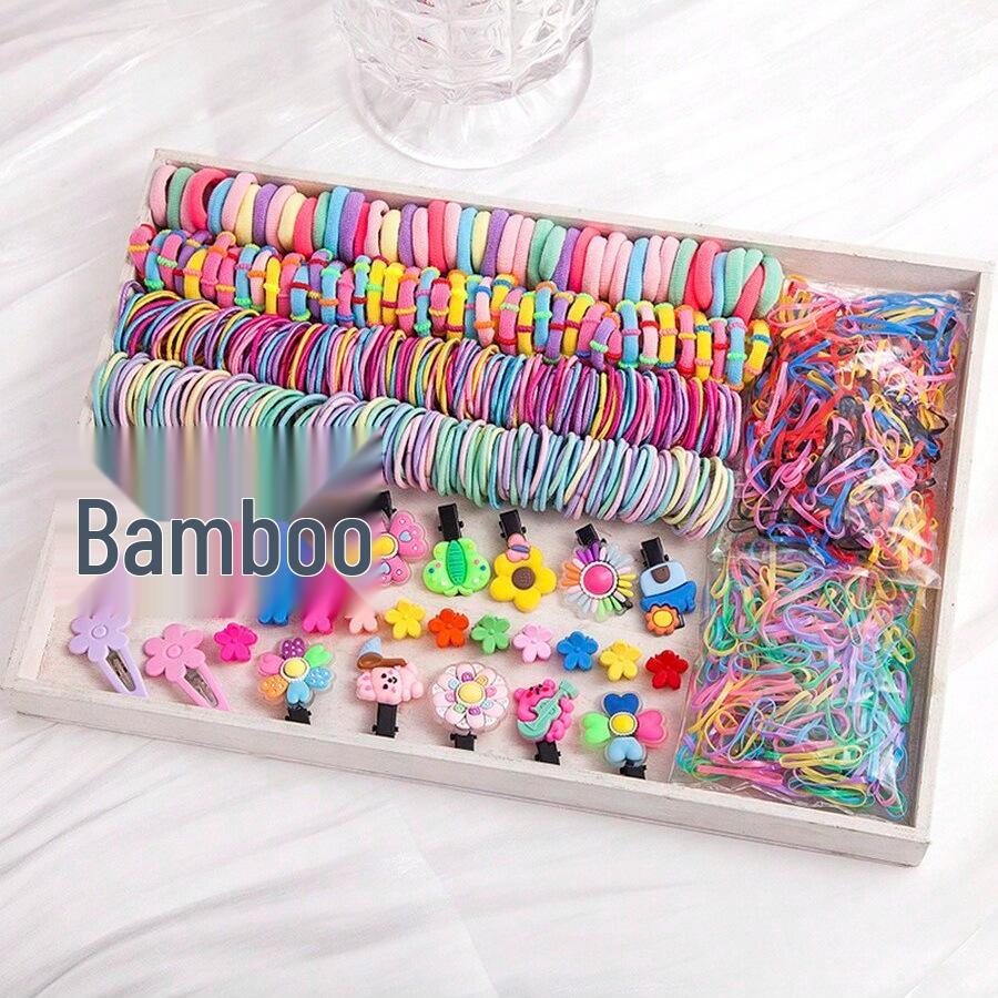 Children's Hair Accessories Gift Set: Hair Clips, Hairpins, Baby Ties, and Princess Hair Ropes