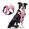 Training Dog Harnesses with Handle D Ring No Pull Adjustable Pet Tactical Vest Outdoor Reflective Dog Harness Vest with Pocket
