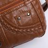 Women's Soft Leather Crossbody Bag Middle-Aged Mother Bag Multi-Layer Shoulder Bag